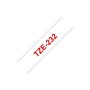 Brother | 232 | Laminated tape | Thermal | Red on white | Roll (1.2 cm x 8 m) - 2